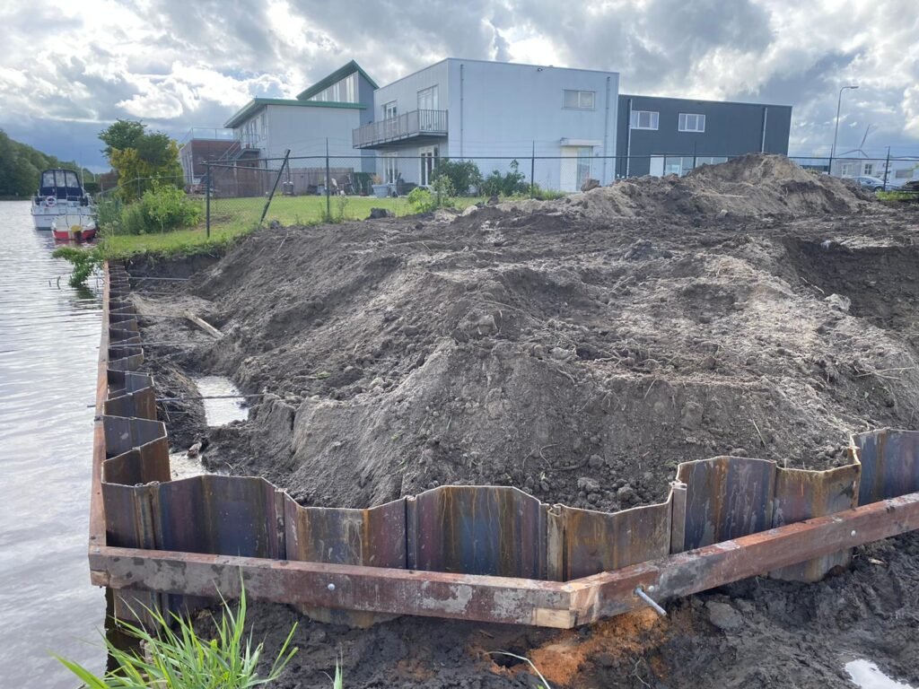 Stalen damwand Schiploods, Leeuwarden – MRS Waterbouw (beeld 7)