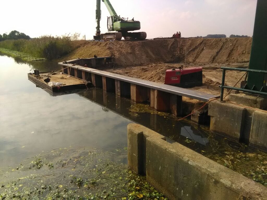 Stalen damwand gemaal Groenendaal