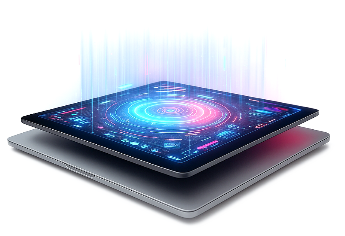 Tablet met een gloeiende dataring