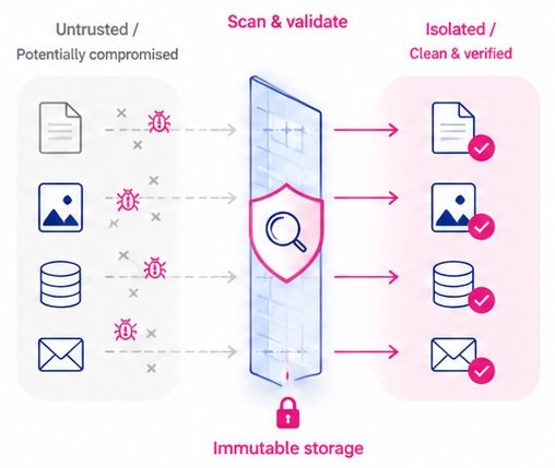 Schema: data gescand en gevalideerd