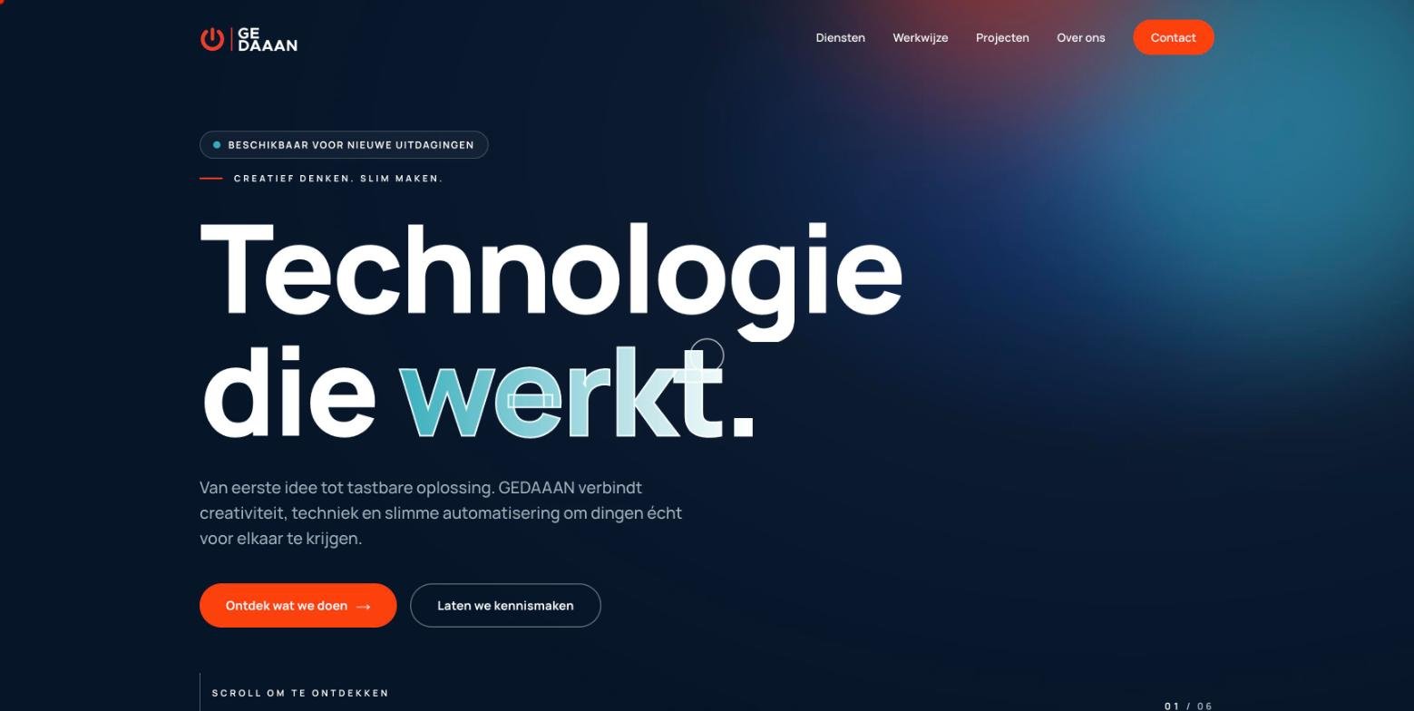 Website van GEDAAAN